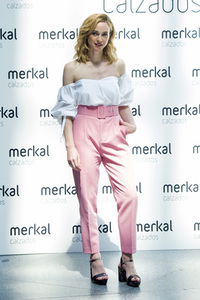 Marta Hazas präsentiert die Merkal Schuhkollektion in Madrid