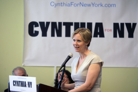 Wahlkampfveranstaltung von Cynthia Nixon in New York