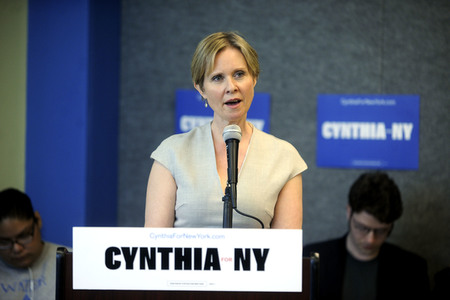 Wahlkampfveranstaltung von Cynthia Nixon in New York