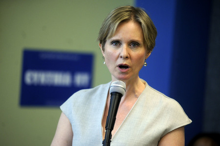 Wahlkampfveranstaltung von Cynthia Nixon in New York