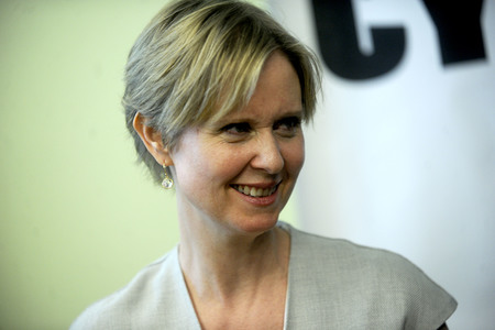 Wahlkampfveranstaltung von Cynthia Nixon in New York