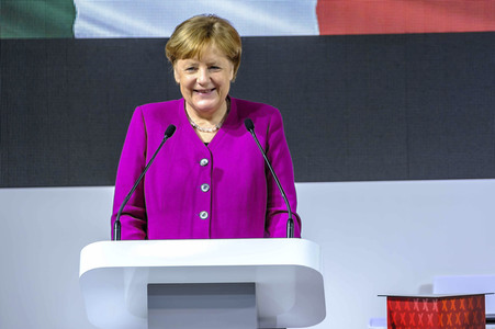 Eröffnungsrundgang der Kanzlerin auf der Hannover Messe 2018