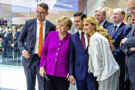 Eröffnungsrundgang der Kanzlerin auf der Hannover Messe 2018