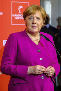 Eröffnungsrundgang der Kanzlerin auf der Hannover Messe 2018