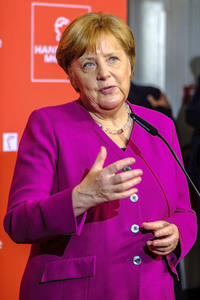 Eröffnungsrundgang der Kanzlerin auf der Hannover Messe 2018