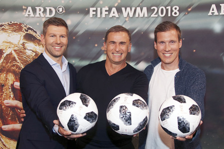 ZDF und ARD-Fußball-WM-Pressekonferenz in Hamburg