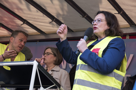 Amazon Mitarbeiter Demonstration in Berlin