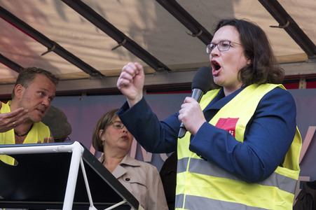 Amazon Mitarbeiter Demonstration in Berlin
