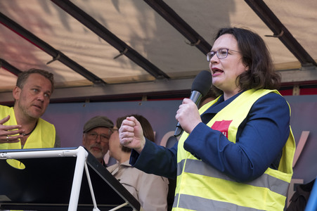 Amazon Mitarbeiter Demonstration in Berlin