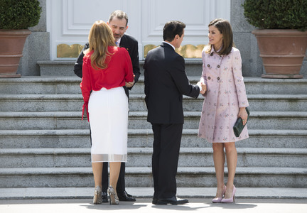 Das spanische Königspaar empfängt Enrique Pena Nieto in Madrid