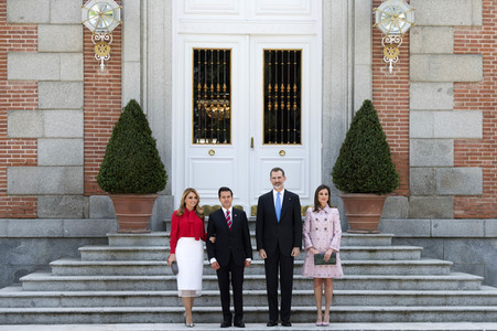 Das spanische Königspaar empfängt Enrique Pena Nieto in Madrid