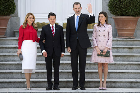 Das spanische Königspaar empfängt Enrique Pena Nieto in Madrid
