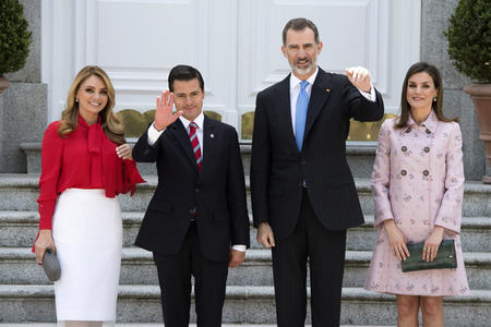 Das spanische Königspaar empfängt Enrique Pena Nieto in Madrid