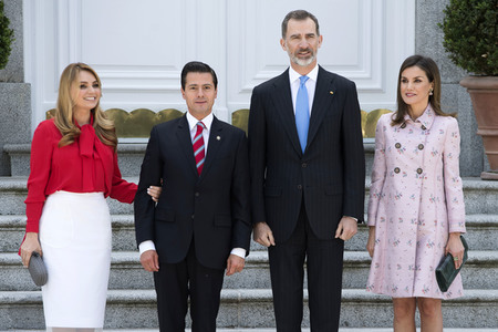 Das spanische Königspaar empfängt Enrique Pena Nieto in Madrid