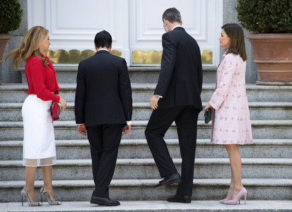 Das spanische Königspaar empfängt Enrique Pena Nieto in Madrid