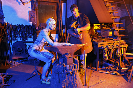 GEEK ART: Menschmaschine / Man-Machine Bodypainting