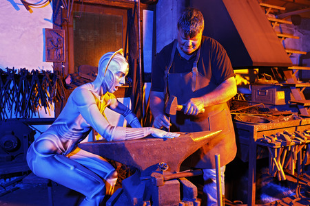 GEEK ART: Menschmaschine / Man-Machine Bodypainting
