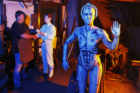 GEEK ART: Menschmaschine / Man-Machine Bodypainting