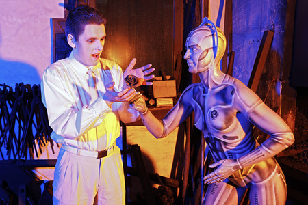 GEEK ART: Menschmaschine / Man-Machine Bodypainting