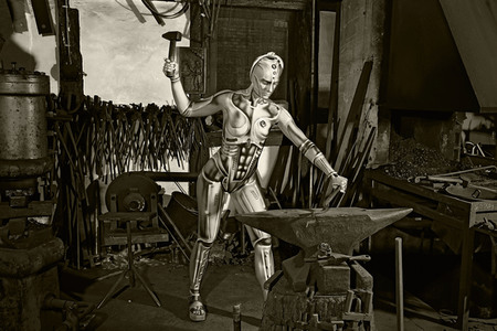 GEEK ART: Menschmaschine / Man-Machine Bodypainting