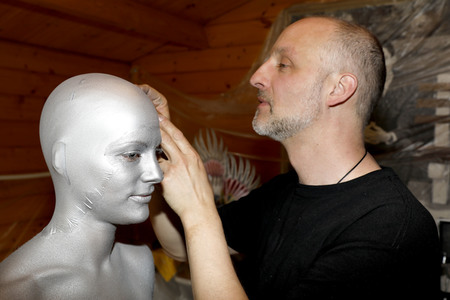 GEEK ART: Menschmaschine / Man-Machine Bodypainting