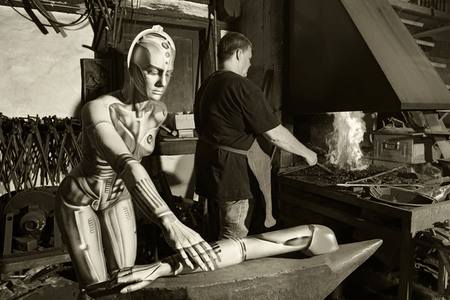 GEEK ART: Menschmaschine / Man-Machine Bodypainting