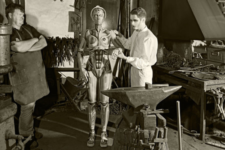 GEEK ART: Menschmaschine / Man-Machine Bodypainting