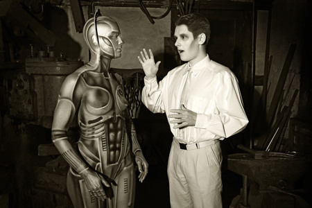 GEEK ART: Menschmaschine / Man-Machine Bodypainting