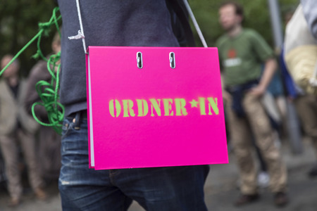 1. Mai Demo im Grunewald in Berlin