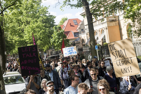 1. Mai Demo im Grunewald in Berlin