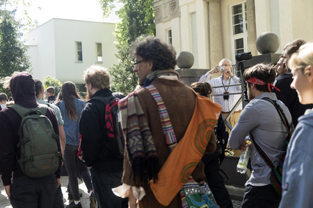 1. Mai Demo im Grunewald in Berlin