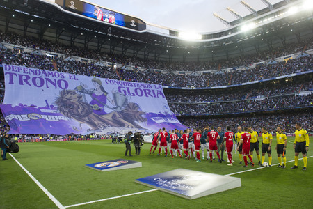 Champions League Match Real Madrid vs. FC Bayern München in Madrid