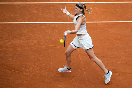 Tenns-Finale Petra Kvitova vs Kiki Bertens in Madrid