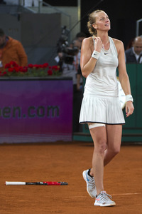 Tenns-Finale Petra Kvitova vs Kiki Bertens in Madrid