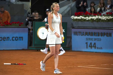 Tenns-Finale Petra Kvitova vs Kiki Bertens in Madrid