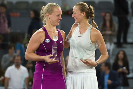 Tenns-Finale Petra Kvitova vs Kiki Bertens in Madrid