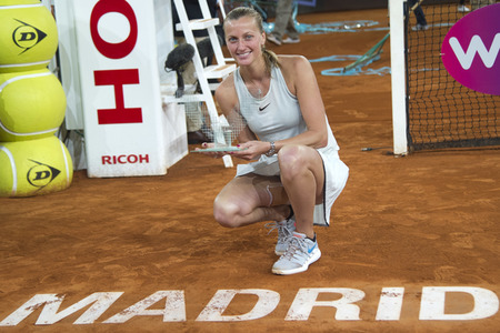 Tenns-Finale Petra Kvitova vs Kiki Bertens in Madrid