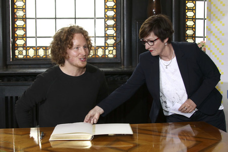 Empfang von Michael Schulte in Buxtehude