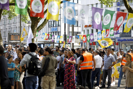 Kundgebung der Vereinigung 'Mala Kurda' in Köln