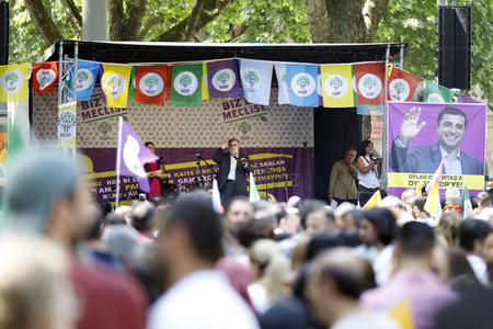 Kundgebung der Vereinigung 'Mala Kurda' in Köln