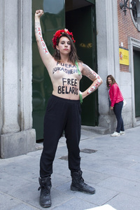Femen-Protest für die Freiheit von Weißrussland