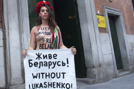 Femen-Protest für die Freiheit von Weißrussland