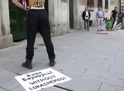 Femen-Protest für die Freiheit von Weißrussland