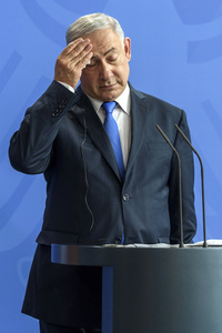 Pressekonferenz mit Angla Merkel und Benjamin Netanjahu in Berlin