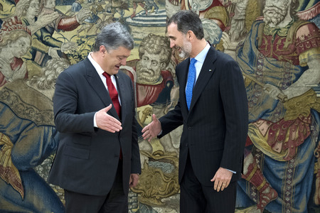 Empfang für Petro Poroschenkoin Madrid