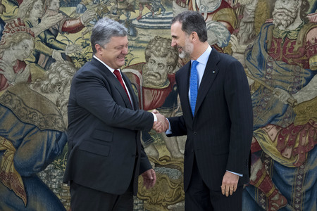 Empfang für Petro Poroschenkoin Madrid