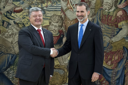 Empfang für Petro Poroschenkoin Madrid