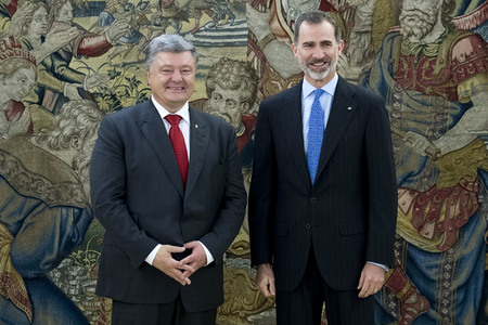 Empfang für Petro Poroschenkoin Madrid