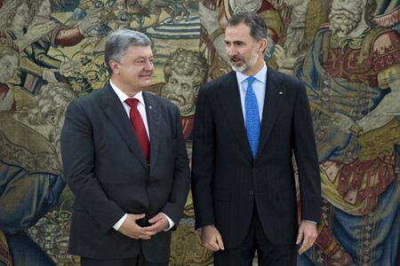 Empfang für Petro Poroschenkoin Madrid