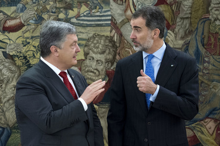 Empfang für Petro Poroschenkoin Madrid